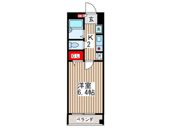 グロ－ブ久米川の物件間取画像